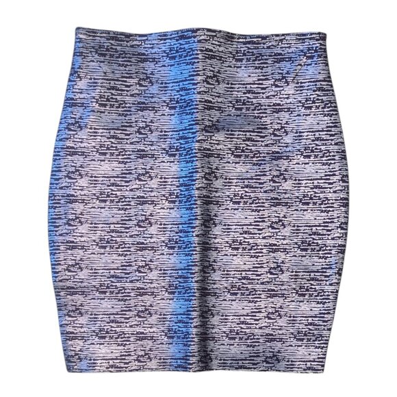 Wow Couture Metallic Blue Bandage Mini Skirt Small - Picture 5 of 5